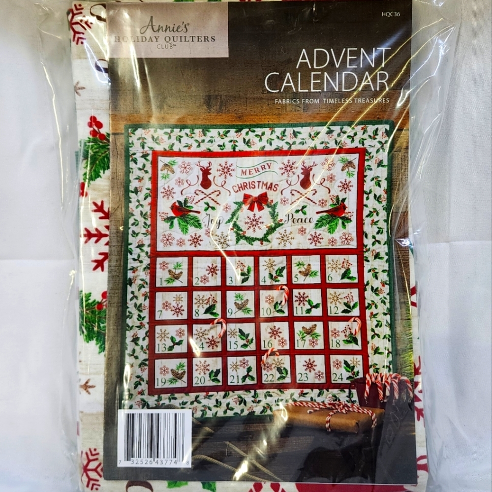 Annie's Holiday Quilter Club Advent Calendar Kit NIP